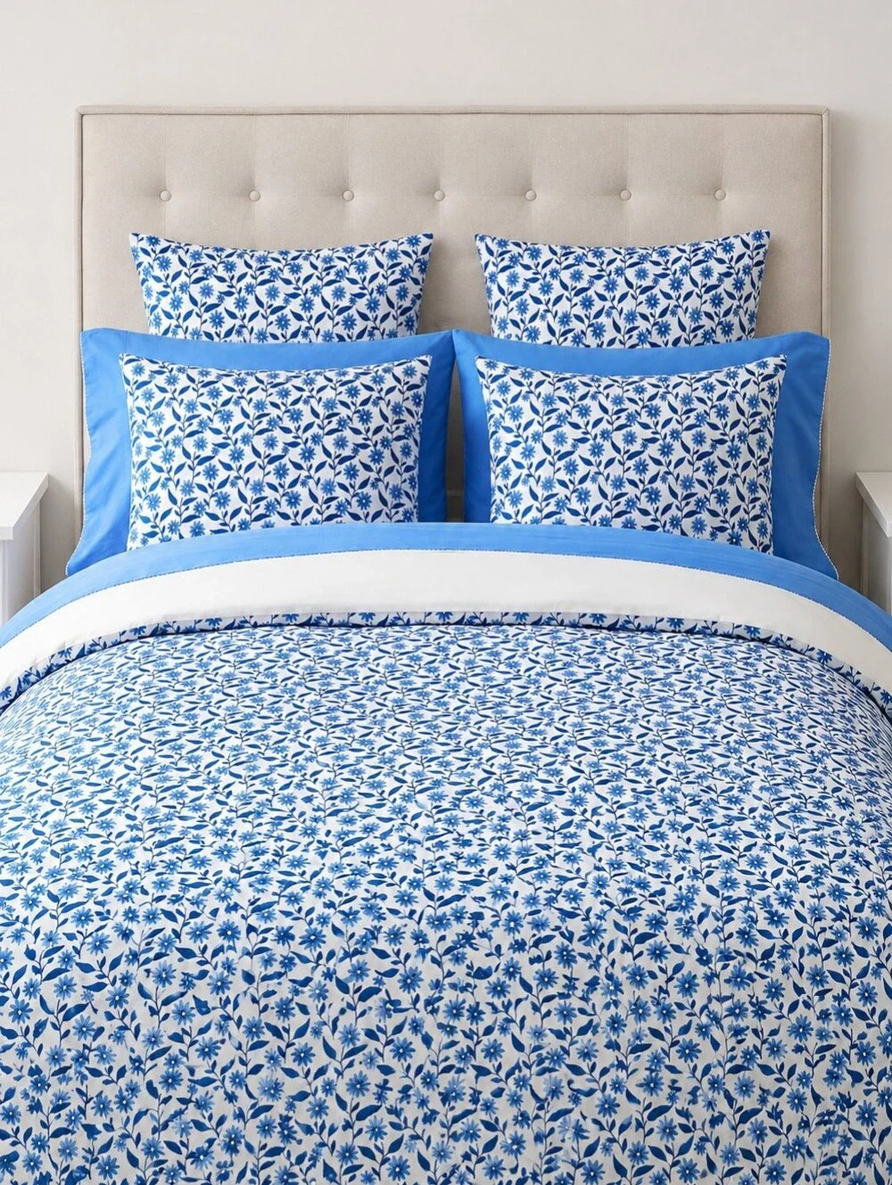 Pottery Barn Mark D. Sikes Pixie Scallop Reversible Duvet Cover Full/Queen NWT